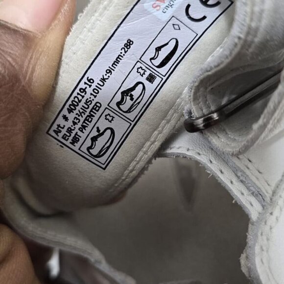 MBT Imara Rocker White Clogs Leather Mules Women's Size 10🌴 - Picture 8 of 8